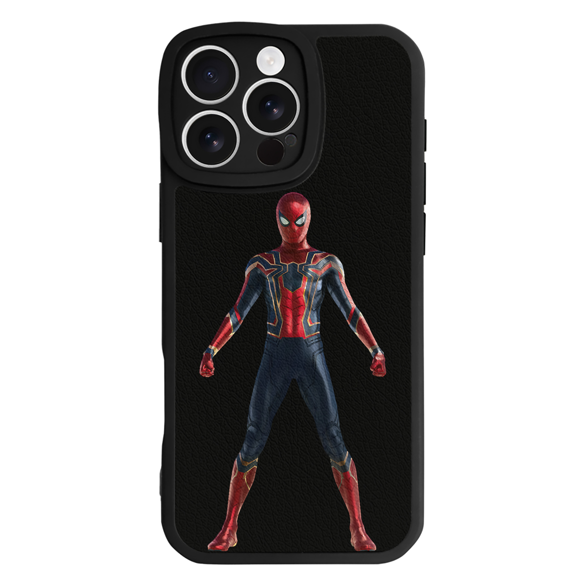 （画像用） Spider Man スパイダーマン 【iPhone 16シリーズ対応】シリコンスマホケース（レザー調） 材質：シリコン